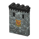 muro del castello [Grigio scuro] (Grigio/Arancio)