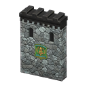 paramento medieval castillo [Gris oscuro] (Gris/Verde)