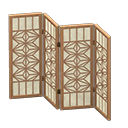 shoji divider [Kumiko woodworking] (Beige/Colorful)