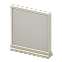 簡單低壁板 [白色] (白色/灰色)