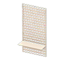 medium wooden partition [White wood] (White/White)