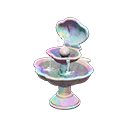 shell fountain: (Pearl) White / White