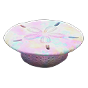 貝殼桌 [珍珠] (白色/白色)