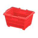 panier de supermarché [Rouge] (Rouge/Rouge)
