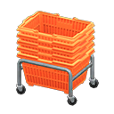 stacked shopping baskets