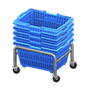 쌓인 쇼핑 바구니 [블루] (블루/블루)