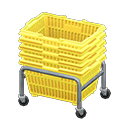 疊起來的購物籃 [黃色] (黃色/黃色)