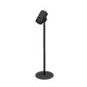stijlvolle staande lamp [Zwart] (Zwart/Zwart)