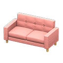 simple sofa [Natural] (Beige/Pink)