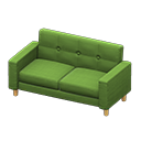 簡約沙發 [自然色] (米色/綠色)
