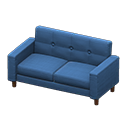 sofá simple [Marrón] (Marrón/Azul)