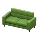 簡約沙發 [棕色] (棕色/綠色)