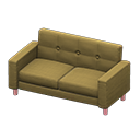 simple sofa [Pink] (Pink/Brown)