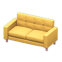 簡約沙發 [粉紅色] (粉紅色/黃色)