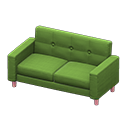 sofá simple [Rosa] (Rosa/Verde)