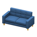 sofá simple [Amarillo] (Amarillo/Azul)