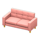 простой диван [Желтый] (Желтый/Розовый)