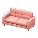 sofá simple [Verde] (Verde/Rosa)