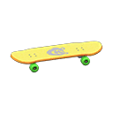 skateboard [Geel] (Geel/Wit)
