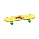 Skateboard [Gelb] (Gelb/Bunt)