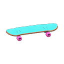滑板 [蓝色] (水蓝色/粉红)