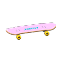 скейтборд [Розовый] (Розовый/Аквамариновый)