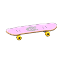 скейтборд [Розовый] (Розовый/Белый)