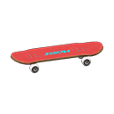 skateboard [Rood] (Rood/Lichtblauw)