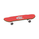 Skateboard [Rot] (Rot/Weiß)
