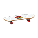 Skateboard [Weiß] (Weiß/Bunt)