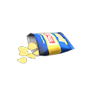 bolsa de picoteo [Patatas fritas] (Amarillo/Azul)
