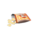 snack [Chips saveur crème] (Jaune/Brun)