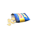 zakje chips [Sour-cream-chips] (Geel/Blauw)