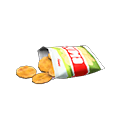 zakje chips [Rijstwafels] (Oranje/Groen)
