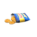 spuntino [Cracker di riso] (Arancio/Blu)