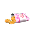 bolsa de picoteo [Galletitas de arroz] (Naranja/Rosa)