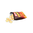 zakje chips [Crackers] (Beige/Zwart)