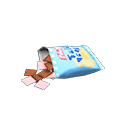 bolsa de picoteo [Chocolatinas] (Marrón/Celeste)