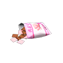 bolsa de picoteo [Chocolatinas] (Marrón/Rosa)