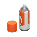 lata de aerosol (Gris/Naranja)