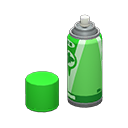 lata de aerosol (Gris/Verde)