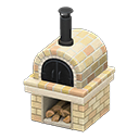 brick oven: (White) White / Black