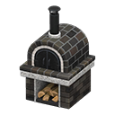 brick oven: (Black) Black / Gray