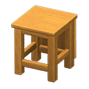 box-shaped seat: (Natural wood) Beige / Beige