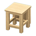 box-shaped seat: (Light wood) Beige / Beige