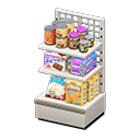 estante de alimentación [Blanco] (Blanco/Multicolor)