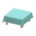 table with cloth: () Aqua / Aqua