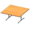 large café table [Light brown] (Beige/Gray)