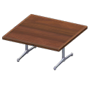 large café table [Dark brown] (Brown/Gray)