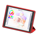 tablet device [Red] (Red/Colorful)